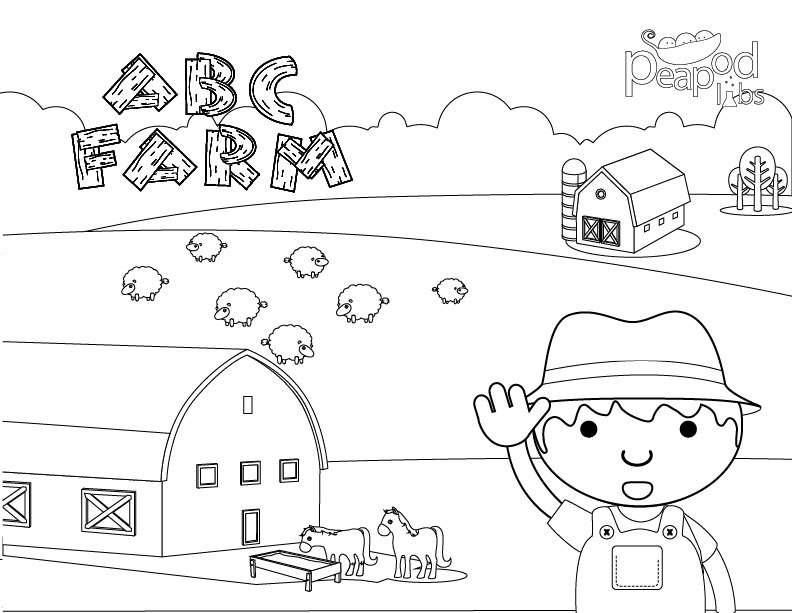 ABC Farm Coloring Book-01